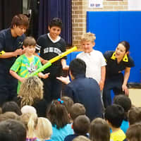 <p>Students from Parsons Elementary were able to participate in the performance with the Percussion Performance Players. </p>