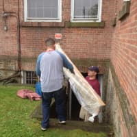 <p>The Knights of Columbus volunteers clean out the Notre Dame Convalescent Home&#x27;s basement in just a matter of hours. </p>