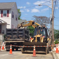 <p>Washington Street was closed to traffic for a short time Tuesday, May 20. </p>