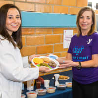 <p>Cindy Rubino, right, YMCA of Central and Northern Westchesters president and CEO, will also monitor nutrition during her fitness journey.</p>