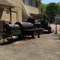 <p>Owner of the Wire Mill BBQ restaurant in Redding, Gino Marsili, smokes every meat he serves on two reverse flow wood smokers kept behind the restaurant.</p>