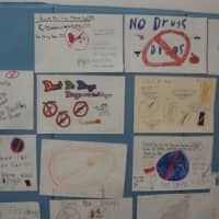 <p>After reading &quot;Sunny&#x27;s Story,&quot; the students at Brookside made anti-drug posters.</p>