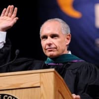 <p>Peter Powchik graduated in 1979 from Purchase College with a degree in chemistry. He spoke to students at commencement. </p>