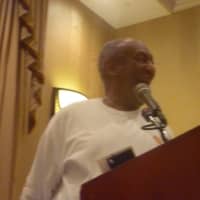 <p>Bill Cosby cracks up the crowd at the Doubletree Hotel in Tarrytown.</p>