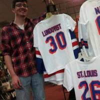 <p>Peter Hughes, an employee at Rink &amp; Racquet, 24 Railroad Ave. in Greenwich said he would like to see the New York Rangers get into the Stanley Cup finals. The Rangers held a 2-0 lead in the best-of-seven conference final heading into Thursday&#x27;s game.</p>