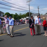 <p>Local lawmakers are joined by U.S. Sen. Richard Blumenthal at the Fairfield Memorial Day Parade.</p>
