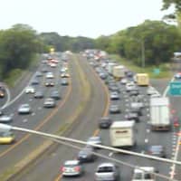 <p>Traffic is moving slowly Tuesday morning on I-95 south through Greenwich. </p>