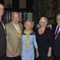 <p>Kevin Plunkett, William Mooney, Joan Moone Mary Gadomski and Lou Nemnon attended the gala.</p>