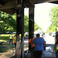 <p>Mobil Gas on the Hutchinson River Parkway remains closed Wednesday after a car accident and fire. </p>