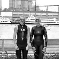 <p>Alex Carrazzone and Kate Flynn now hold the fastest times for their respective ages ever in The Great Hudson River Swim. </p>