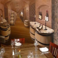 <p>A 3-dimensional mural adds to the ambiance at Quartino Trattoria and Vineria, which opened on Washington Street in Norwalk in May. </p>