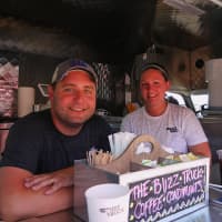 <p>Fairfield residents Jessica and Alex Grutkowski spent the last year-and-a-half building their new business, The Buzz Truck. They take it around to local events to sell coffee to those in need of a caffeine buzz. </p>