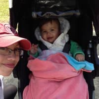 <p>Lindsay Sanii and her running partner and daughter are staying fit with stroller runs.</p>
