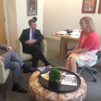 <p>William Hambleton, Colm MacMahon and Colleen Pettus talk about new programs in the past and upcoming school years. </p>