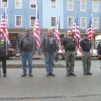 <p>The Patriot Guard Riders pay tribute to McNair, who served in the Army. </p>