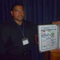 <p>Dennis Andrews was given this suitcase by Mount Vernon police as a teaching tool for youth struggling with substance abuse. </p>