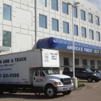 <p>Two Men and A Truck donated a crew to deliver the 14,000 bed sheet sets from Starwood Hotel to Westy Self Storage in Norwalk.</p>