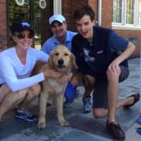 <p>The Pagnani family of Rye reunited with Kooper, an 11-month-old golden retriever that was found Sunday.</p>