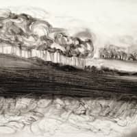 <p>The Dreams and Memories exhibit features Coulter&#x27;s work with charcoal. </p>