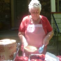 <p>Barbara Coffin helped revive the strawberry festival in Katonah.</p>
