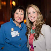 <p>From left, Harriet R. Feldman, dean of College of Health Professions at Pace University, and Nicole Muccio. </p>