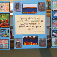 <p>The Samuel J. Preston School recently hosted an interactive art show. </p>