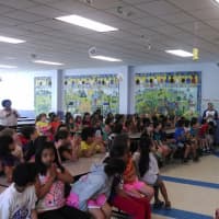 <p>Ninety students participated in making art for the mural and the artwork is displayed in the school&#x27;s cafeteria. </p>