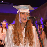 <p>Members of The Noteables perform at John Jay High School&#x27;s 2014 commencement.</p>