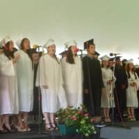 <p>Croton-Harmon&#x27;s choir performs at graduation.</p>