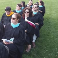 <p>Sleepy Hollow High School faculty members at the 2014 graduation exercises Thursday, June 26.</p>