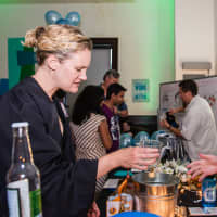 <p>Margaret Middleton with Walker Brady from Spiked Seltzer.</p>