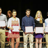 <p>Athlete of the year, business awards and the Barbara Mastangelo Memorial Award were given to students. </p>