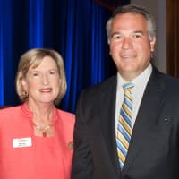 <p>Maggie Wilderotter, Chairman &amp; CEO, Frontier Communications with Ken Seel, Board of Directors, The Business Council of Fairfield County and Office Managing Partner, KPMG LLP.</p>