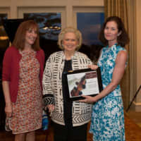 <p>From left, Music Conservatory of Westchester Executive Director Jean Newton of Edgemont, 
Barbara Cook and Jennifer Weiss of Armonk pose for the camera. </p>