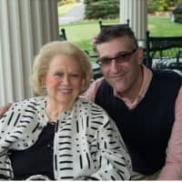 <p>Broadway veteran and iconic performer Barbara Cook posed with Jon Chattman of Mamaroneck, Music Conservatory 
of Westchester director of communications.</p>