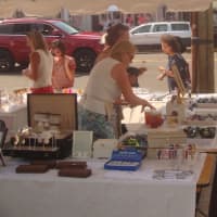 <p>Businesses along Post Road in Darien had tables set up with special deals as part of the Chamber of Commerce&#x27;s annual Sidewalk Sales.</p>