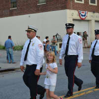 <p>Marchers in Mount Kisco&#x27;s fire department parade.</p>