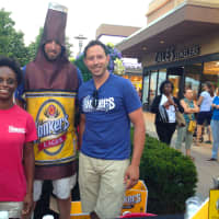 <p>Yonkers Brewing Company offers samples at Cross County Shopping Center&#x27;s Summer Fest 2014.</p>