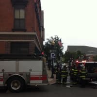 <p>Norwalk firefighters quickly knocked down a fire that started in a microwave on South Main Street.</p>