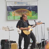 <p>Jazz guitarist Lou Volpe was the featured artist in New Rocehlle.</p>