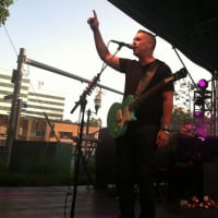 <p>Ed Robertson sings during the opening song of their concert at Alive@Five Thursday.</p>