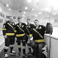 <p>Smoke Eaters captains and alternates Chris Fanelli, Elmsford Fire Department, Tim Fanelli, Elmsford FD, Brandon Timmins, Mahopac FD and Art Roosa III, Croton FD.
</p>