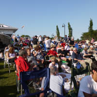 <p>People fill Westport&#x27;s Levitt Pavilion for the relaunch night performance by Weston&#x27;s Jose Feliciano. </p>