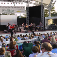 <p>People fill Westport&#x27;s Levitt Pavilion for the relaunch performance by Weston&#x27;s Jose Feliciano. </p>