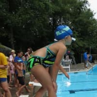 <p>On her mark, a Willowbrook Swim &amp; Tennis swimmer is ready to go.</p>
