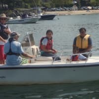 <p>Junior boaters take off from Noroton Yacht Club to head to Sheffield Island and Ziegler&#x27;s Cove.</p>