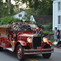 <p>A vintage Bedford Hills firetruck in the Bedford Fire Department&#x27;s parade.</p>