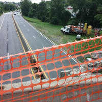 <p>Repair of this damaged stone wall on the Odell Avenue Bridge overpass on the Saw Mill River Parkway in Yonkers is causing some delays on the parkway below from 9 p.m. to 6 p.m.</p>