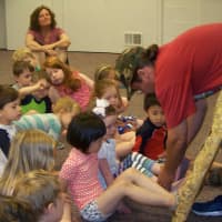 <p>Care Bear Campers had an in-house visit from Dinosaurs Rock.</p>