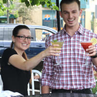 <p>Bartenders from Cafe Hudson and Dolphin Restaurant show off their signature cocktails.</p>